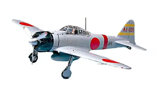 Tamiya - 1/48 A6m2 Zero Fighter Type 21 Plastic Model Airplane Kit 1