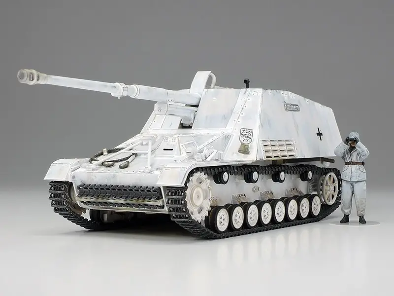 Tamiya - 1/48 German Self-Propelled Heavy Anti-Tank Gun Nashorn Plastic Model Kit 1