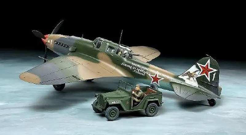 Tamiya - 1/48 Ilyushin Il-2 Shturmovik & Gaz-67B Set 1