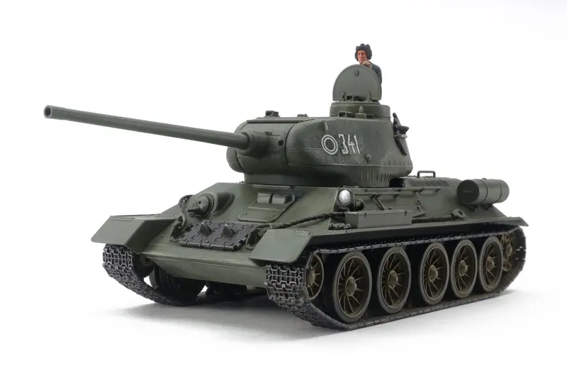 Tamiya - 1/48 Russian Med Tank T34/85 Plastic Model Kit 1