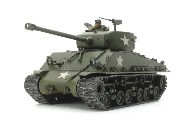 Tamiya - 1/48 Us Medium Tank M4a3e8 Sherman Plastic Model Kit 1