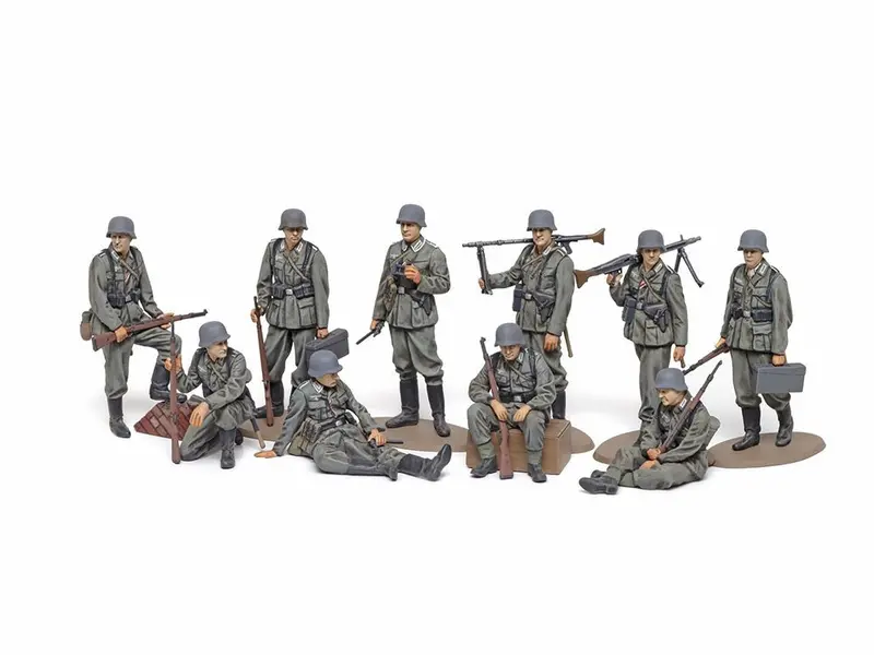 Tamiya - 1/48 Wwii Wehrmacht Infantry Set, Plastic Model Kit 1