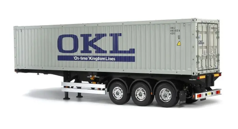 Tamiya - 40-Foot Container 3-Axle Semi-Trailer, For Tamiya 1/14 R/C Tractor Truck 1