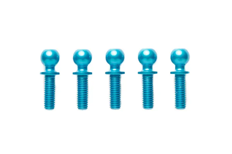 Tamiya - 5X8mm Aluminum Hex Head Ball Connector, Blue (5) 1