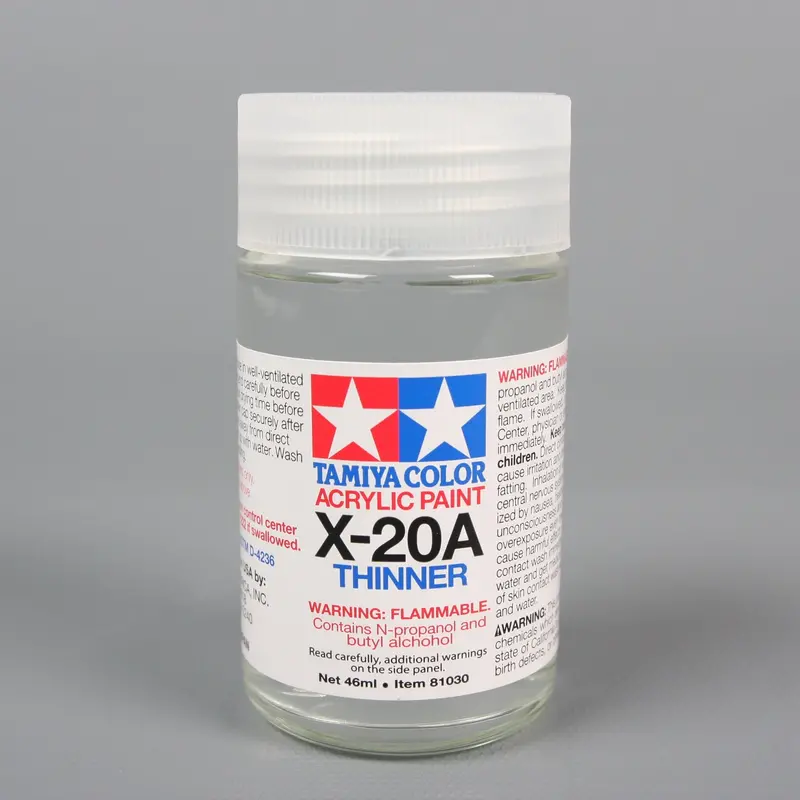 Tamiya - Acrylic/Poly Paint Thinner, X-20A, 46Ml 1