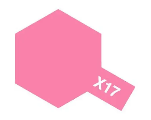 Tamiya - Acrylic X-17 Pink Paint, 23Ml Bottle 1