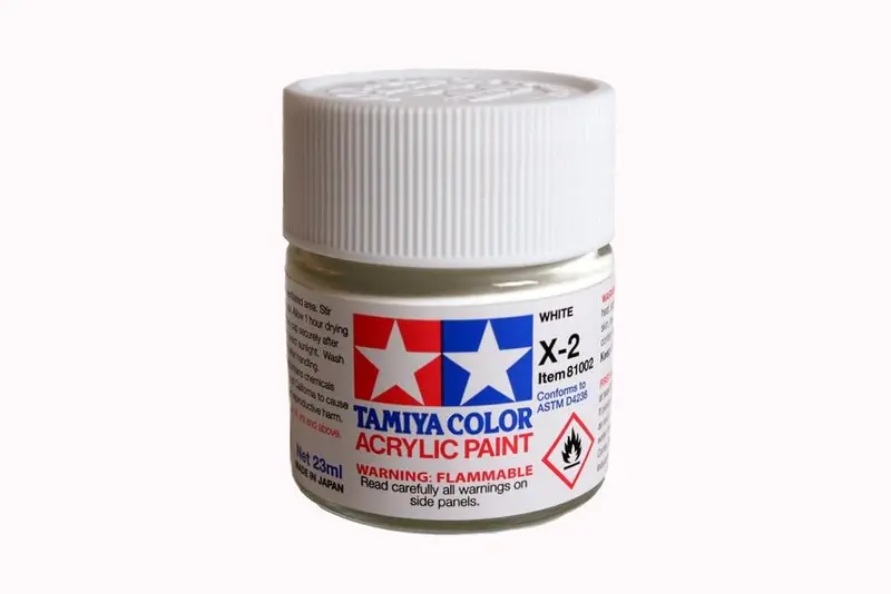 Tamiya - Acrylic X-2 White Paint, 23Ml Bottle 1