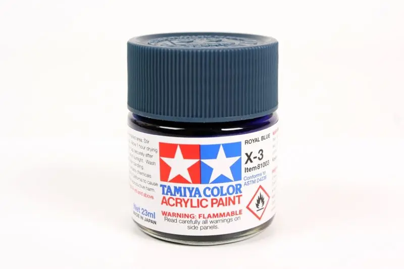 Tamiya - Acrylic X-3 Royal Blue, 23Ml Bottle 1