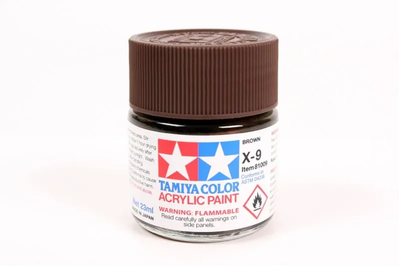 Tamiya - Acrylic X-9 Brown, 23Ml Bottle 1