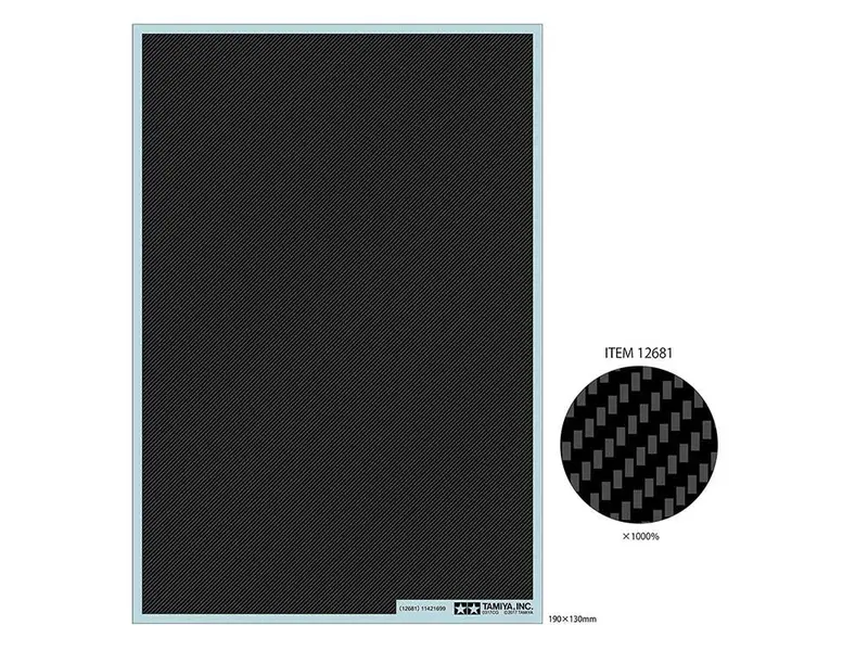 Tamiya - Carbon Pattern Decal Set Twill Weave / Fine 1