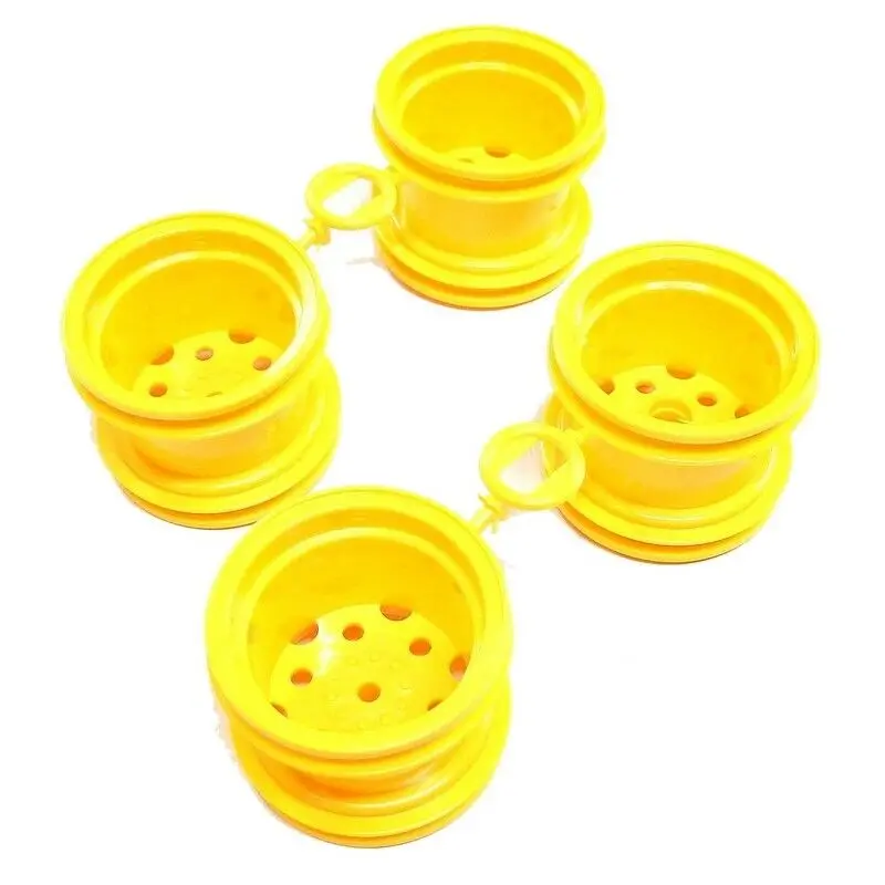 Tamiya - Front And Rear Wheel Set, Yellow, For Blackfoot 1