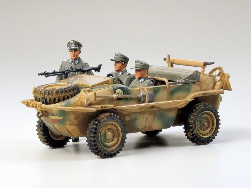 Tamiya - German Schwimmwagen Amphibious Plastic Model Kit 1