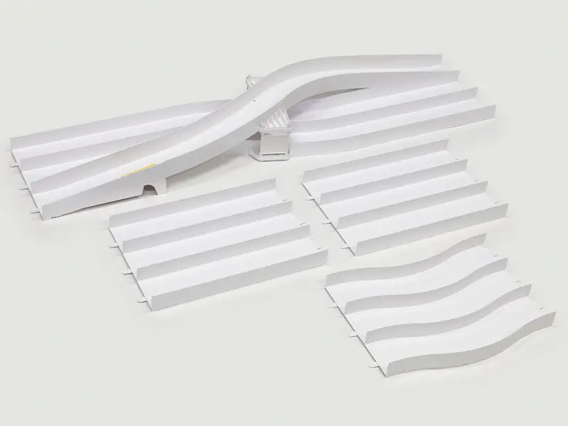 Tamiya - Japan Cup Junior Circuit Lane Change & Extension Set, White 1