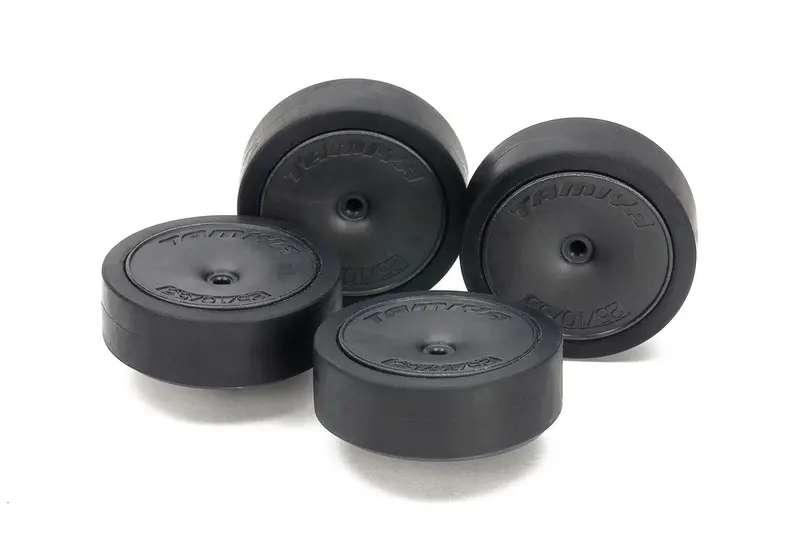 Tamiya - Jr 31Mm Tires/Carbon Wheels, Low Friction/Large Diameter/Low Profile 1