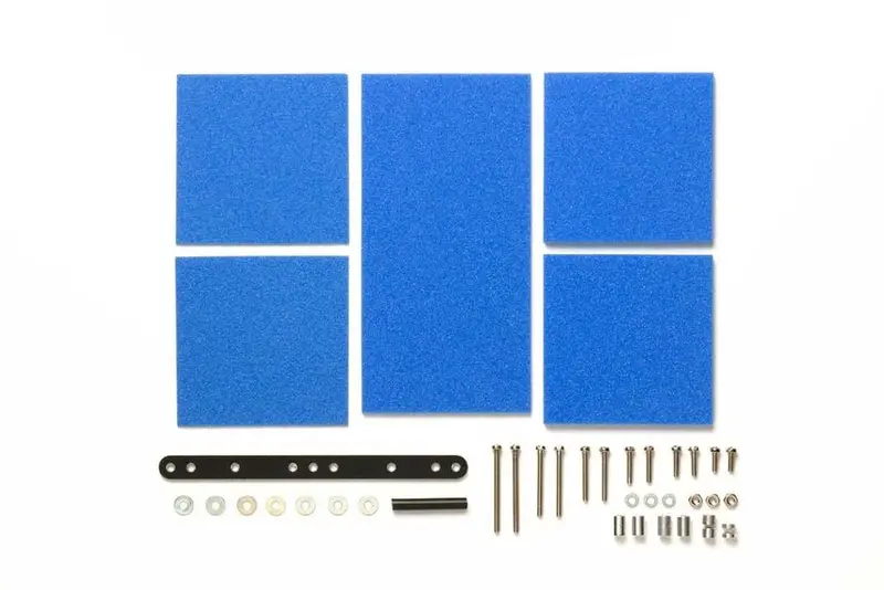 Tamiya - Jr Brake Sponge Set, Mild, 1/2/3Mm, Blue 1