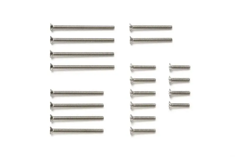 Tamiya - Jr Countersunk Screw Set, Stainless Steel 1