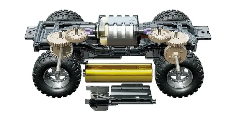 Tamiya - Jr Fun-Vroom, Ez Chassis 2