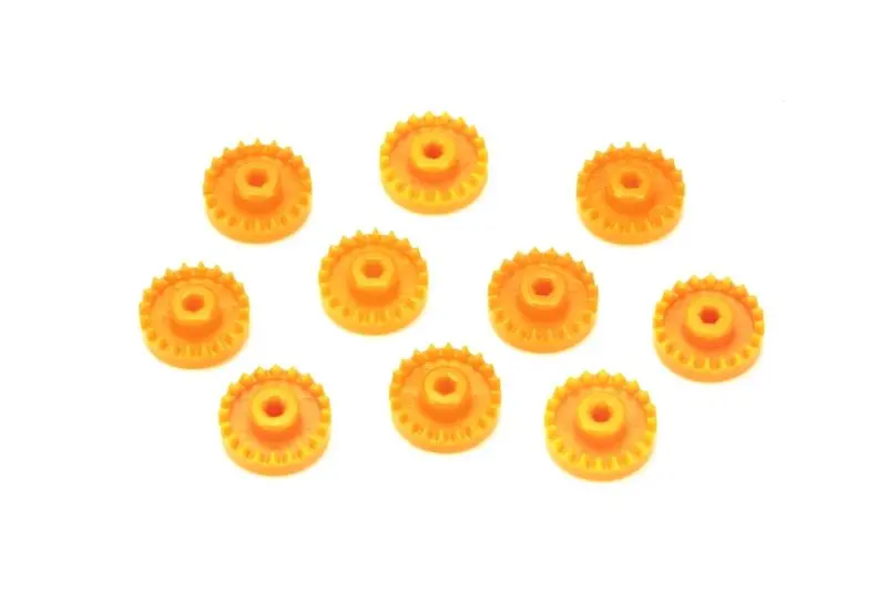 Tamiya - Jr G-2 Gear Orange, 10Pcs 1