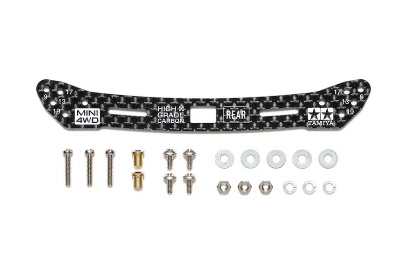 Tamiya - Jr Hg Carbon Wide Rear Plate, 2Mm Sliding Dampers 1