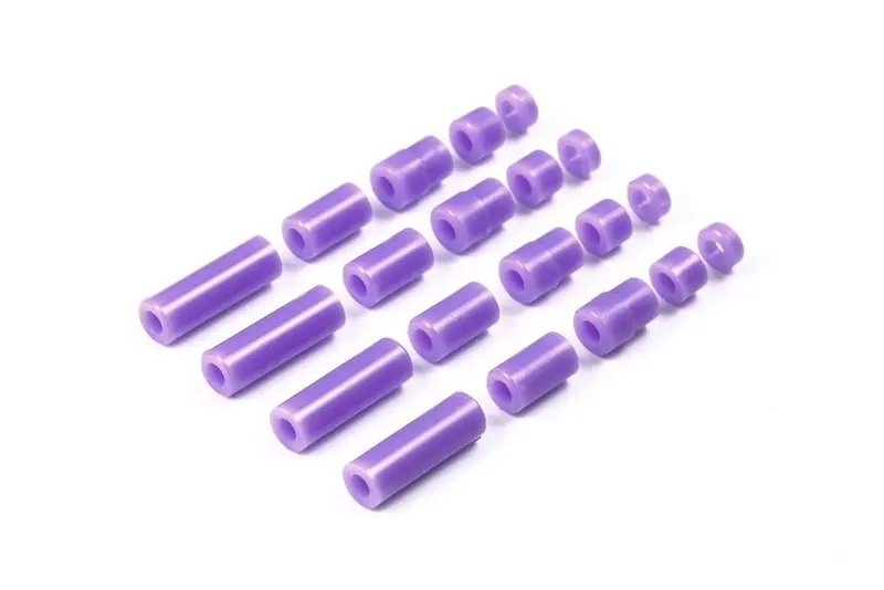 Tamiya - Jr Lightweight Plastic Spacer Set, Purple (12/6.7/6/3/1.5Mm) 1