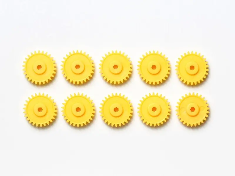 Tamiya - Jr Mini 4Wd G-18 Gear, Yellow, (10Pcs) 1
