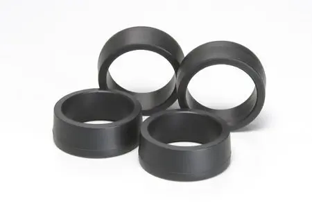 Tamiya - Jr Offset Tread Tires, Low Profile, Black (4Pcs) 1