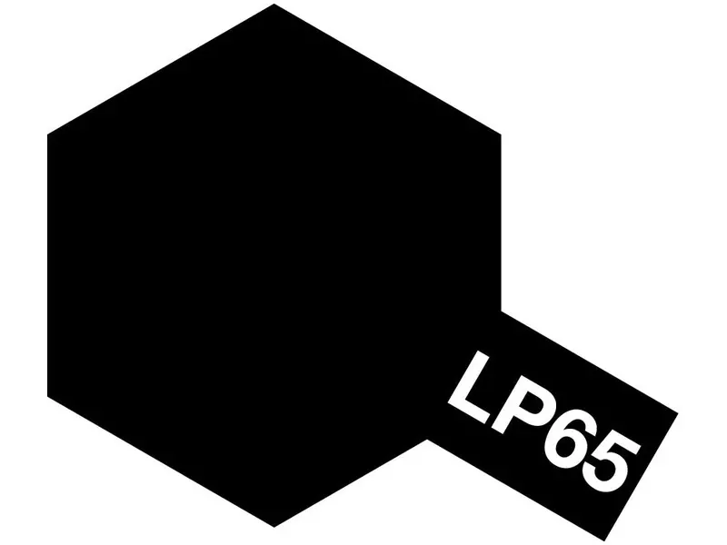 Tamiya - Lacquer Paint Lp-65 Rubber Black 10Ml Bottle 1