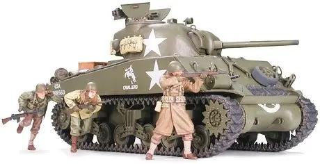 Tamiya - M4a3 Sherman Plastic Model Kit, 75Mm 1