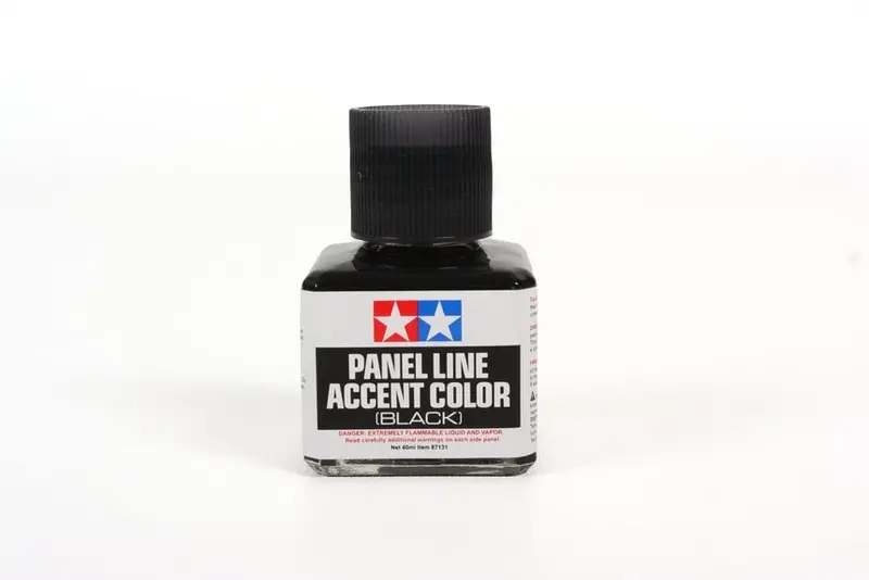Tamiya - Panel Line Accent Color Black Paint, 40Ml Bottle 1