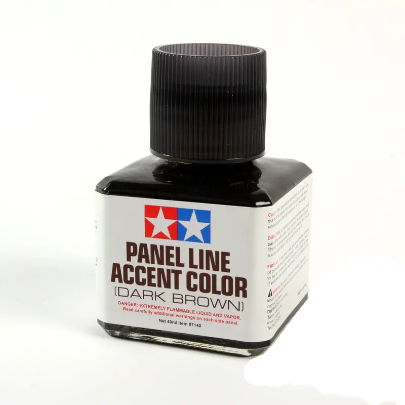 Tamiya - Panel Line Accent Color Dark Brown Paint, 40Ml Bottle 1