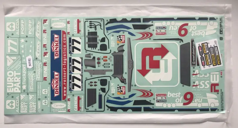 Tamiya - Rc Sticker And Masking For 58642, Team Reinert Man Tgs 1