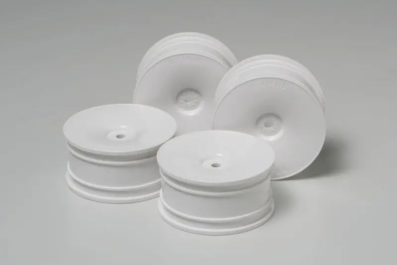 Tamiya - Rc White Dish Wheel (4Pcs), 26Mm Width, 0 Offset 1
