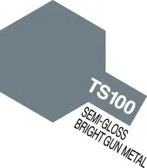 Tamiya - Spray Lacquer Ts-100 Bright Gun Metal - 100Ml Spray Can 1
