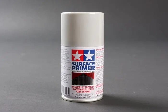 Tamiya - Surface Primer 100Ml Aerosol Spray Can, For Plastic And Metal, Gray 1