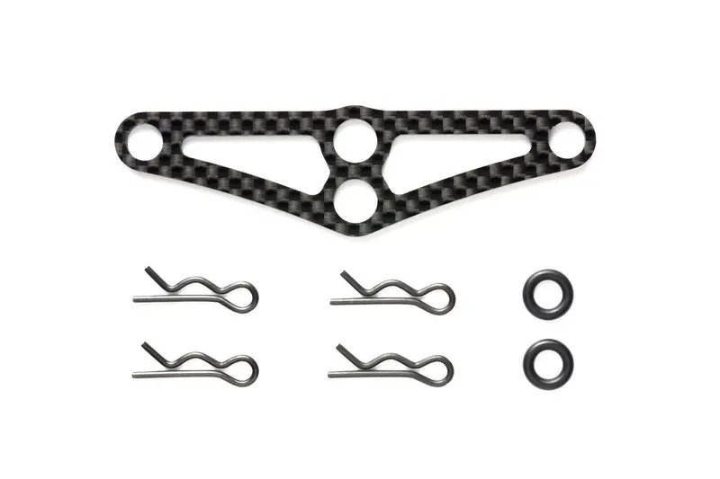 Tamiya - Touring Car Carbon Body Mount Crossmember, Front 1