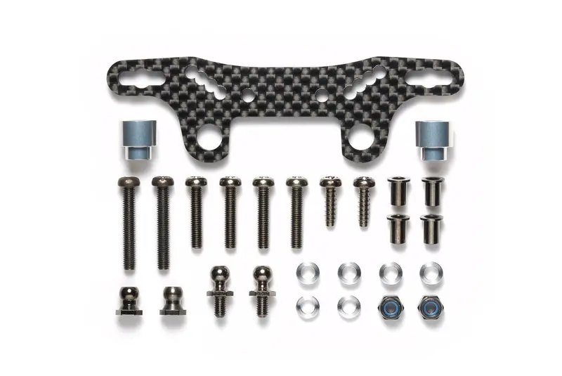 Tamiya - Tt-02 Carbon Damper Stay Ii, 3.5Mm Thick 1