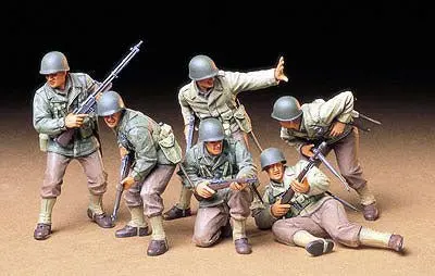 Tamiya - U.S. Army Assault Infantry Men Figures Plastic Model Kit 1