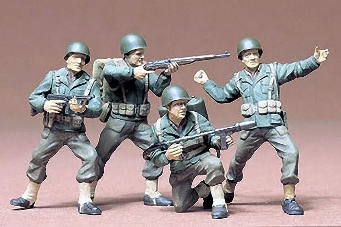 Tamiya - U.S. Army Infantry Men Figures Plastic Model Kit 1