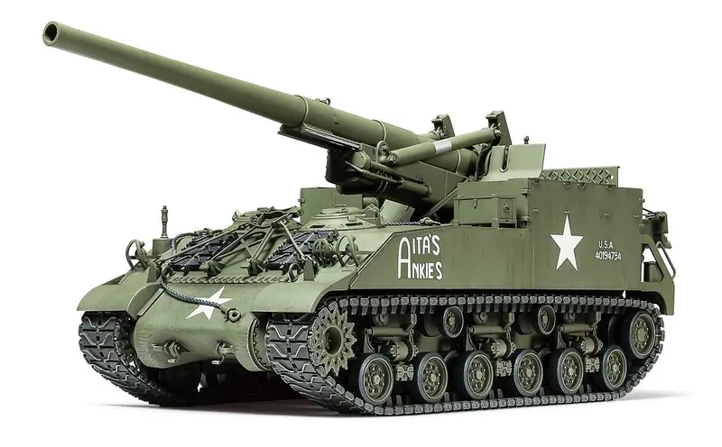 Tamiya - Us Self-Propelled 155Mm Gun M40 1/35 Plastic Model Kit 1