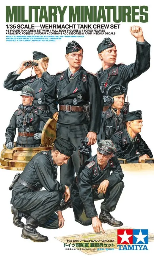 Tamiya - Wehrmacht Tank Crew Plastic Model Kit 1