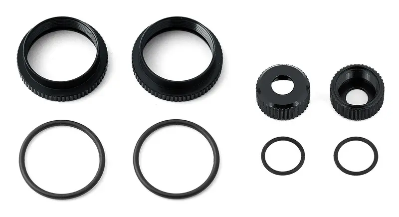 Team Associated - 16Mm Shock Collar & Seal Retainer Set, Black 1