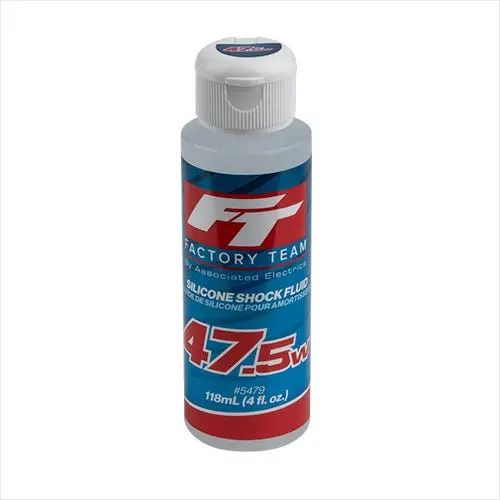 Team Associated - 47.5Wt Silicone Shock Oil, 4Oz Bottle (613 Cst) 1