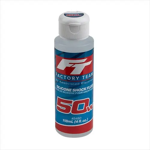 Team Associated - 50Wt Silicone Shock Oil, 4Oz Bottle (650 Cst) 1