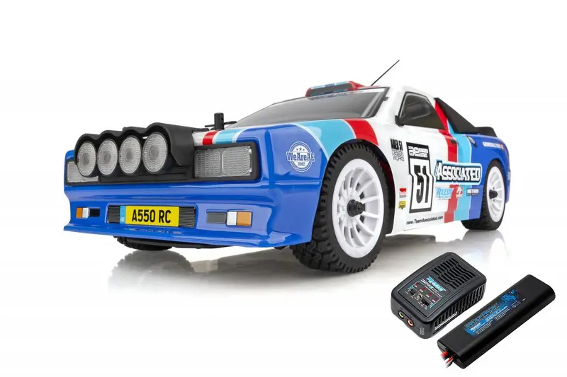 Team Associated - Apex2 Sport, A550 Rally Car Rtr Lipo Combo 1