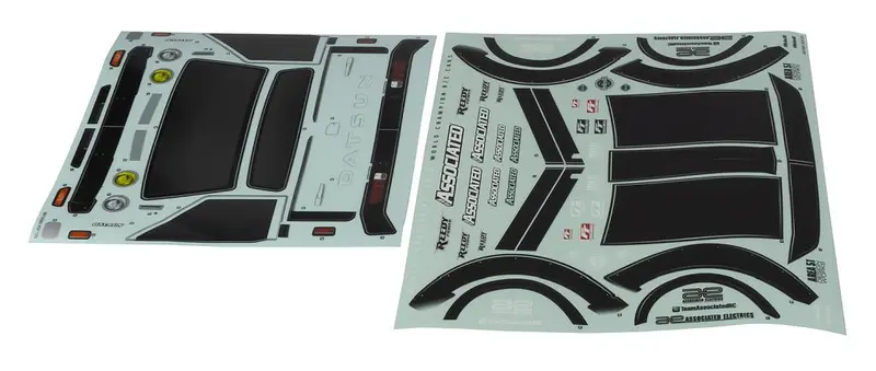 Team Associated - Apex2 Sport, Datsun 620 Decal Sheets 1