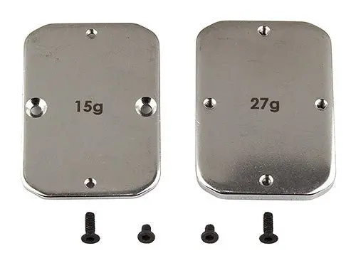 Team Associated - B64 Factory Team Steel Chasiss Weights, 15G And 27G Weights 1