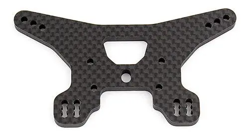 Team Associated - B64 Rear Shock Tower, Woven Carbon Fiber 1
