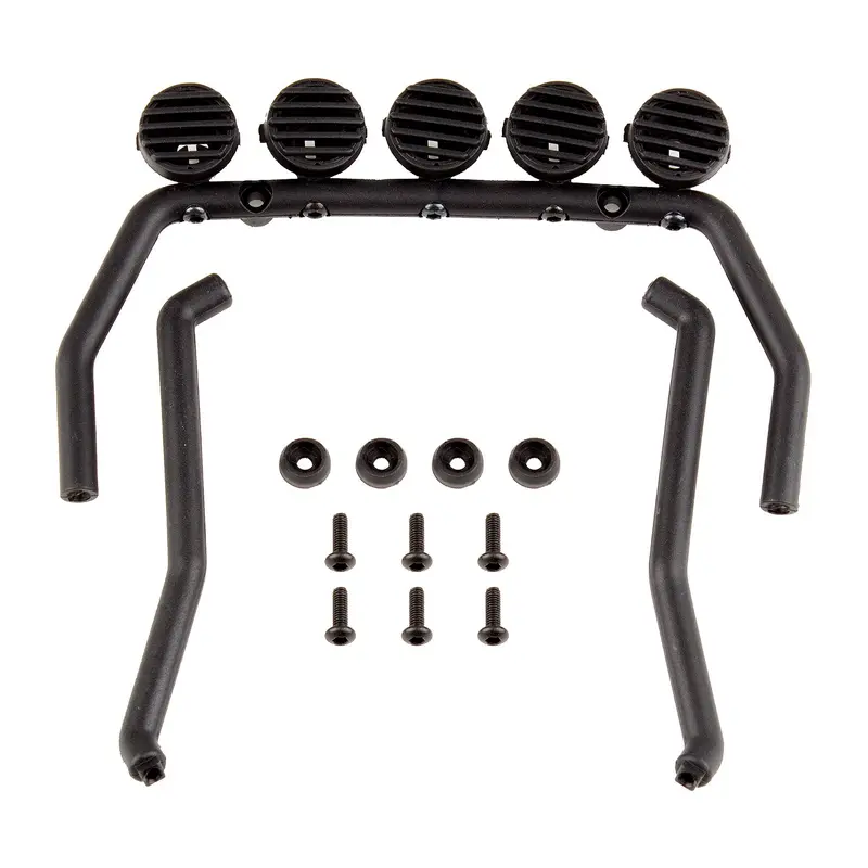 Team Associated - Black Roll Bar And Bumper Set, For Cr12 1