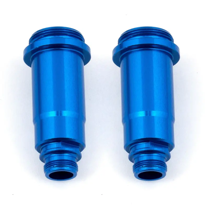 Team Associated - Blue Aluminum Front Shock Bodies,12X27.5 Mm, Fits: Prosc10, Reflex Db10, And Trophy Rat 1