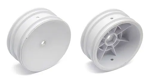 Team Associated - Buggy Front Hex Wheel, White (B4.1/B44.1) 1